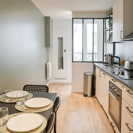 Daire Charming 1 Bed 4ppl Near The Center Paris